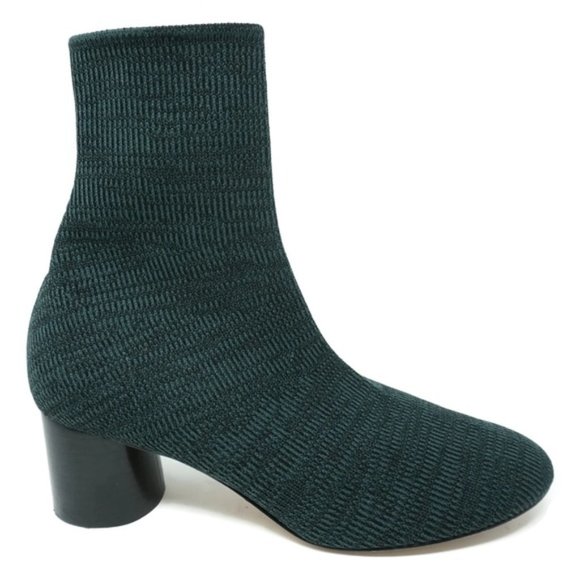 Vince Tasha Sock Booties - Green - Size 7 Boots - Picture 2 of 10